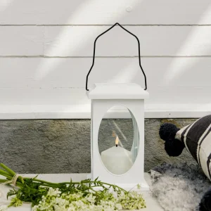 STAR TRADING Lampe décorative Flamme forme de lanterne, blanche^ Lampes Décoratives