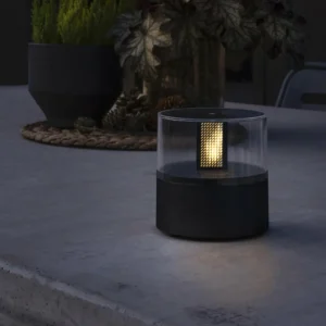 Konstsmide Christmas Lampe décorative LED à effet bougie, socle noir^ Lumière De Noël
