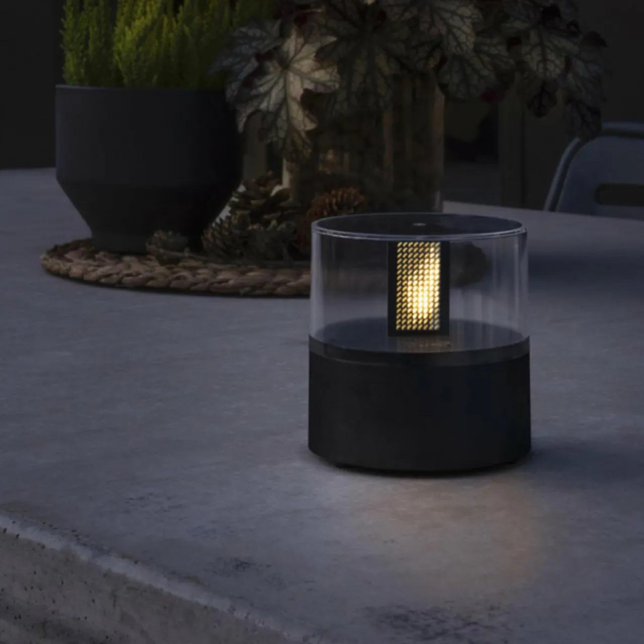 lampe_dcorative_led__effet_bougie_socle_noir_0.webp Konstsmide Christmas Lampe décorative LED à effet bougie, socle noir^ Lumière De Noël