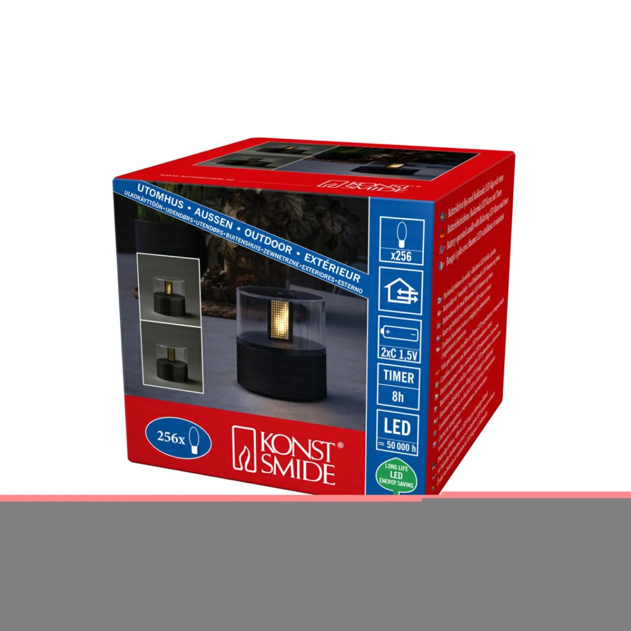 lampe_dcorative_led__effet_bougie_socle_noir_1.webp Konstsmide Christmas Lampe décorative LED à effet bougie, socle noir^ Lumière De Noël