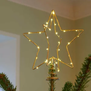 Sirius Lampe décorative LED Christmas Top, dorée^ Lumière De Noël