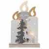 STAR TRADING Lampe décorative LED Fauna, bougie, arbre et cerf^ Lumière De Noël