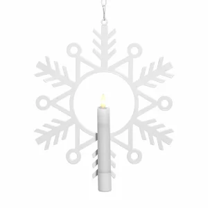 STAR TRADING Lampe décorative LED Flamme Snow, bougie de cire^ Lumière De Noël