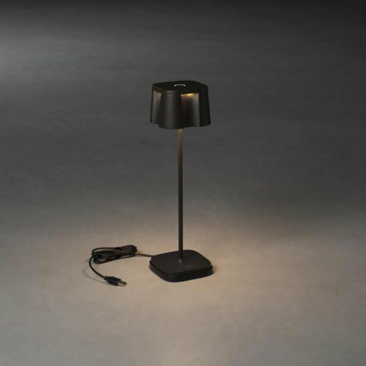 Konstsmide Lampe décorative LED Nice port charge USB, noire^ Lampes Décoratives