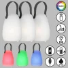 FH Lighting Lampe de table à batterie LED Ruby, blanche, x3^ Lampes Décoratives