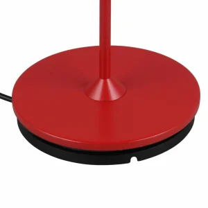 Reality Leuchten Lampe de table à LED rechargeable Suarez, rouge, hauteur 39 cm, métal,^ Lampes Décoratives