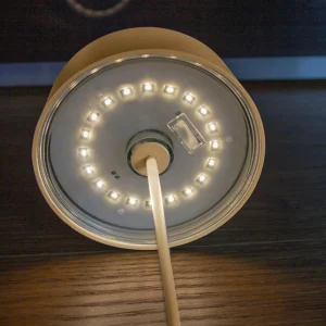 Eco-Light Lampe de table batterie LED Cocktail, dim, dorée^ Lampes Décoratives