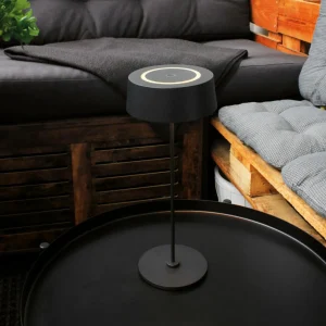 Eco-Light Lampe de table batterie LED Cocktail, dim, noire^ Lampes Décoratives