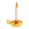 SELETTI Lampe de table déco LED Grimm Bugia bougie dorée^ Lampes Décoratives