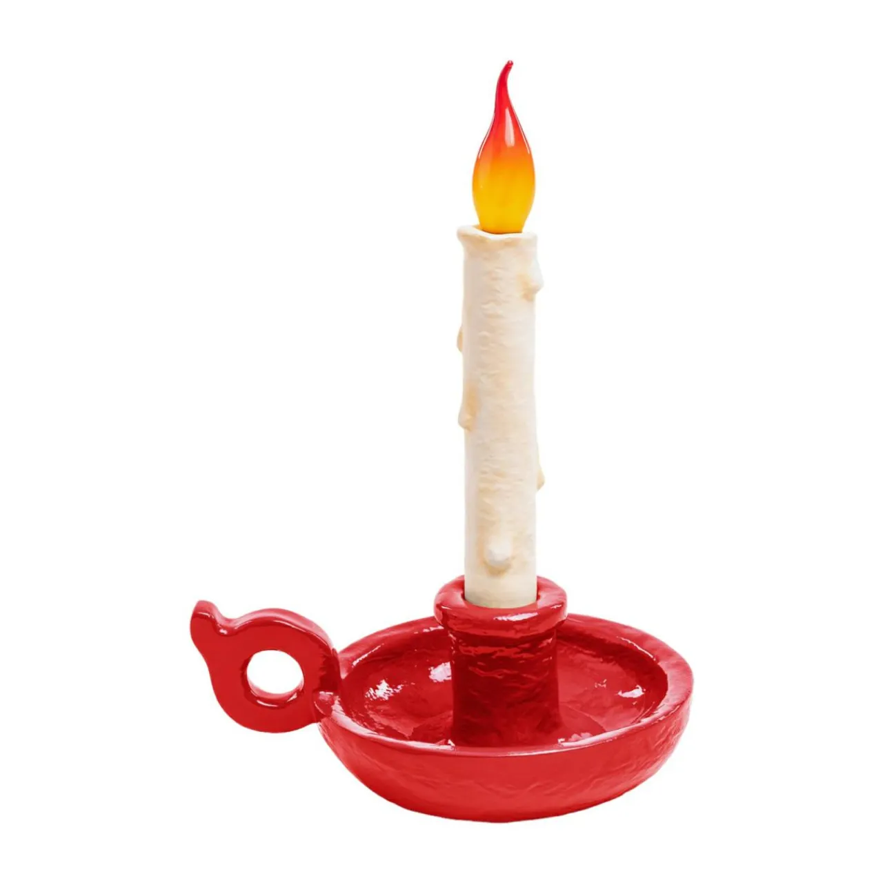 lampe_de_table_dco_led_grimm_bugia_bougie_rouge_0.webp SELETTI Lampe de table déco LED Grimm Bugia bougie rouge^ Lampes Décoratives