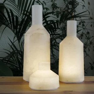 Carpyen Lampe de table LED Alabast, batterie, IP65, hauteur 30cm^ Lampes Décoratives