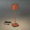 Konstsmide Lampe de table LED Capri extérieur, terracotta^ Lampes Décoratives