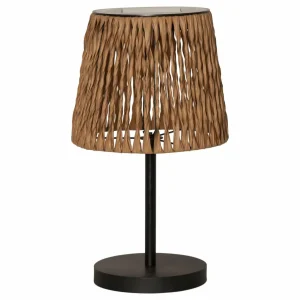 STAR TRADING Lampe de table LED Cesta 48cm brun/noir Plastique/métal^ Lampes Décoratives