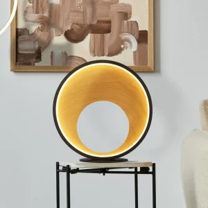 Searchlight Lampe de table LED Curio, aspect bois^ Lampes Décoratives