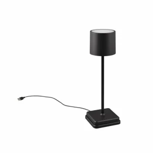 Reality Leuchten Lampe de table LED Fernandez variateur/CCT noire^ Lampes Décoratives