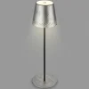 Briloner Lampe de table LED Kiki avec poser rechargeable 3.000K argent antique^ Lampes Décoratives