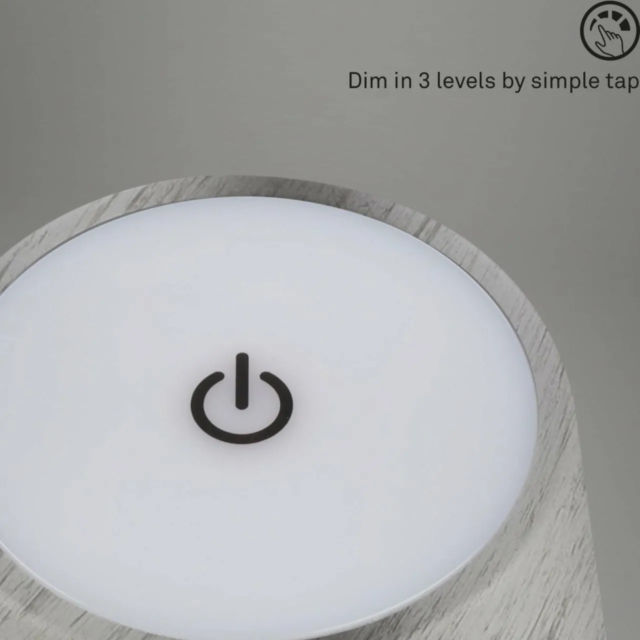 Briloner Lampe de table LED Kiki avec poser rechargeable 3.000K argent antique^ Lampes Décoratives