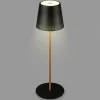 Briloner Lampe de table LED Kiki avec poser rechargeable 3.000K noir/or^ Lampes Décoratives