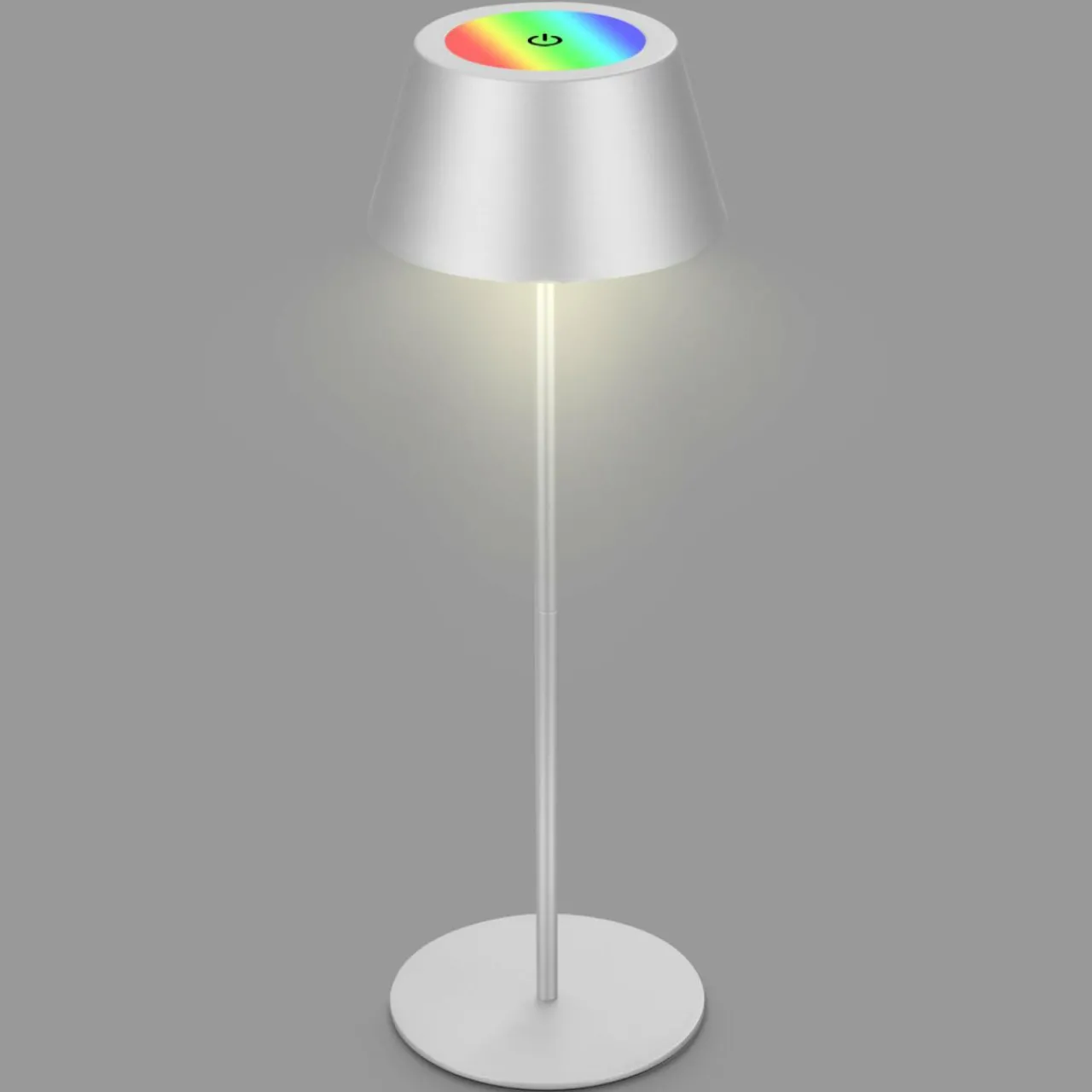 lampe_de_table_led_kiki_avec_poser_rechargeable_rgbw_chrome_mat_0.webp Briloner Lampe de table LED Kiki avec poser rechargeable RGBW, chrome mat^ Lampes Décoratives