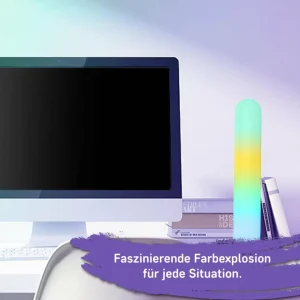 Müller-Licht Lampe de table LED Light Bar, 2 pièces, noir, RGBW, plastique^ Lampes Décoratives