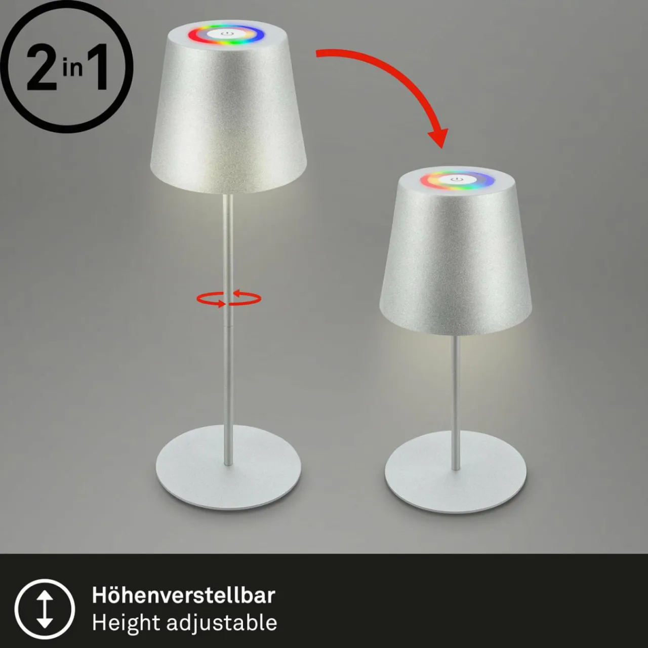 lampe_de_table_led_rechargeable__chrome_mat_rgbw_ip_touchdimmer_1.webp Briloner Lampe de table LED rechargeable 7507015 chrome mat RGBW IP44 Touchdimmer^ Lampes Décoratives