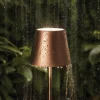 Sigor Lampe de table LED rechargeable Nuindie, bronze, Easy Connect, IP54^ Lampes Décoratives
