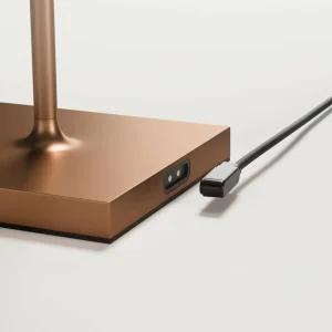 Sigor Lampe de table LED rechargeable Nuindie, bronze, Easy Connect, IP54^ Lampes Décoratives