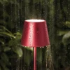 Sigor Lampe de table LED rechargeable Nuindie mini, Easy Connect, rouge,^ Lampes Décoratives