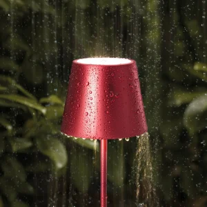 Sigor Lampe de table LED rechargeable Nuindie mini, Easy Connect, rouge,^ Lampes Décoratives