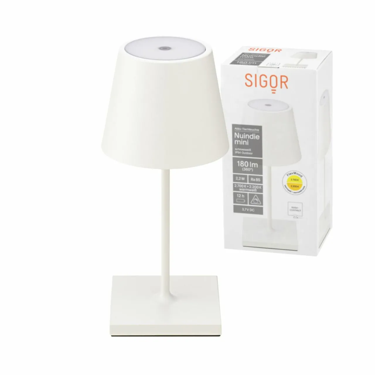lampe_de_table_led_rechargeable_nuindie_mini_usbc_blanc_ip_intensit_3.webp Sigor Lampe de table LED rechargeable Nuindie mini, USB-C, blanc, IP54, intensité^ Lampes Décoratives