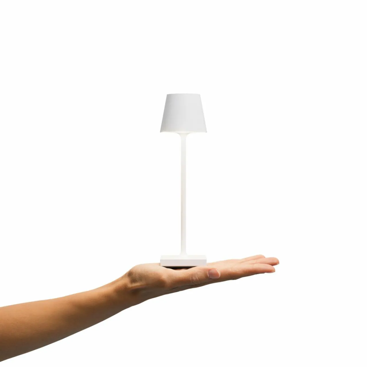 Sigor Lampe de table LED rechargeable Nuindie pocket, blanc, IP54, intensité variable^ Lampes Décoratives