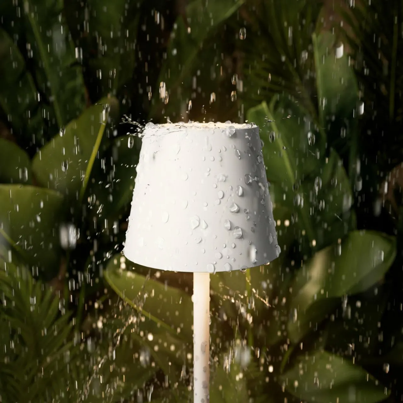 Sigor Lampe de table LED rechargeable Nuindie pocket, blanc, IP54, intensité variable^ Lampes Décoratives