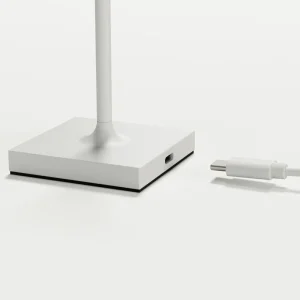 Sigor Lampe de table LED rechargeable Nuindie pocket, blanc, IP54, intensité variable^ Lampes Décoratives