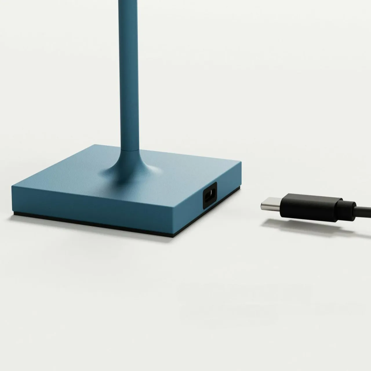 Sigor Lampe de table LED rechargeable Nuindie pocket, bleu, IP54, intensité variable^ Lampes Décoratives