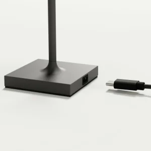 Sigor Lampe de table LED rechargeable Nuindie pocket, graphite, IP54, intensité^ Lampes Décoratives