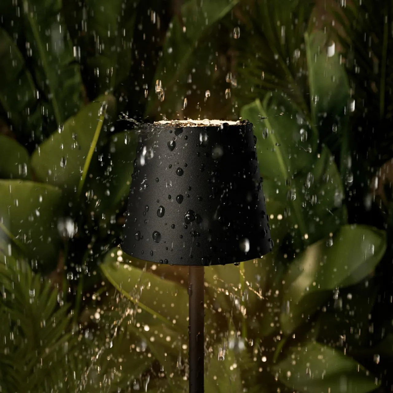 Sigor Lampe de table LED rechargeable Nuindie pocket, noir, IP54, intensité variable^ Lampes Décoratives