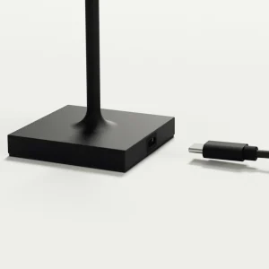 Sigor Lampe de table LED rechargeable Nuindie pocket, noir, IP54, intensité variable^ Lampes Décoratives