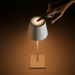 Sigor Lampe de table LED rechargeable Nuindie, USB-C, bleu, IP54, intensité variable^ Lampes Décoratives
