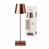 Sigor Lampe de table LED rechargeable Nuindie, USB-C, cuivre, IP54, intensité variable^ Lampes Décoratives