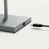 Sigor Lampe de table LED rechargeable Nuindie, USB-C, gris, IP54, intensité variable^ Lampes Décoratives