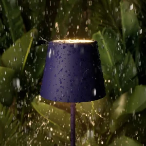 Sigor Lampe de table LED rechargeable Nuindie, USB-C, prune, IP54, intensité variable^ Lampes Décoratives