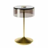 Sigor Lampe de table LED rechargeable Numotion, or, verre, IP54, intensité variable^ Lampes Décoratives