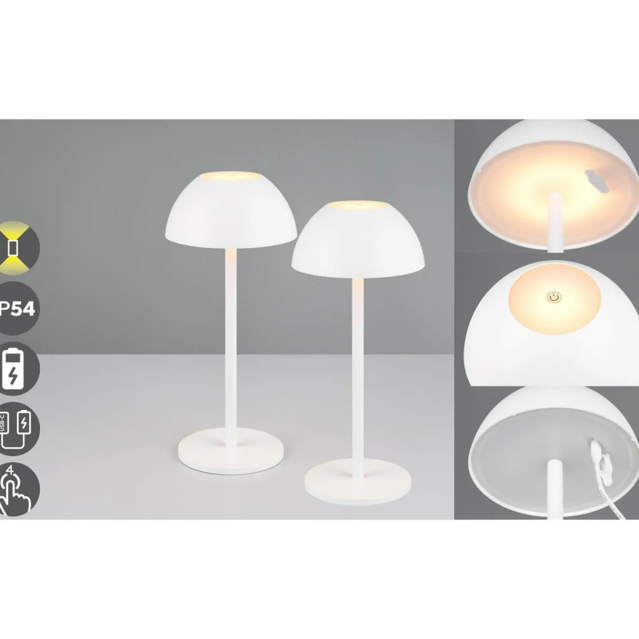 lampe_de_table_led_rechargeable_ricardo_blanc_hauteur__cm_plastique_4.webp Reality Leuchten Lampe de table LED rechargeable Ricardo, blanc, hauteur 30 cm, plastique^ Lampes Décoratives