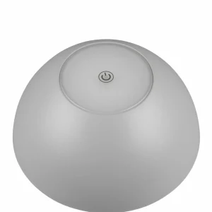 Reality Leuchten Lampe de table LED rechargeable Ricardo, gris, hauteur 30 cm, plastique^ Lampes Décoratives