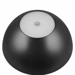 Reality Leuchten Lampe de table LED rechargeable Ricardo, noir, hauteur 30 cm, plastique^ Lampes Décoratives