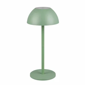Reality Leuchten Lampe de table LED rechargeable Ricardo, vert, hauteur 30 cm, plastique^ Lampes Décoratives