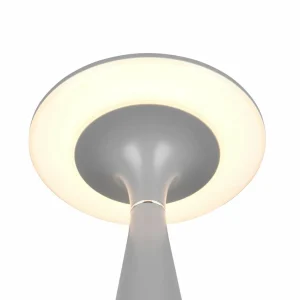 Reality Leuchten Lampe de table LED rechargeable Torrez, gris, hauteur 28,5 cm, CCT^ Lampes Décoratives