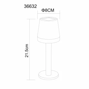 Globo Lampe de table solaire 36632 en plastique, noire^ Lampes Décoratives
