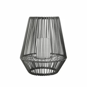 Reality Leuchten Lampe de table solaire LED Mineros, grise, hauteur 30,5 cm^ Lampes Décoratives