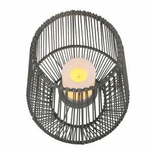 Reality Leuchten Lampe de table solaire LED Mineros, grise, hauteur 30,5 cm^ Lampes Décoratives